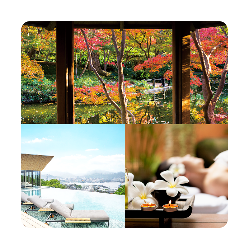毎日当たる賞品の選べる12の国内1泊2日の旅