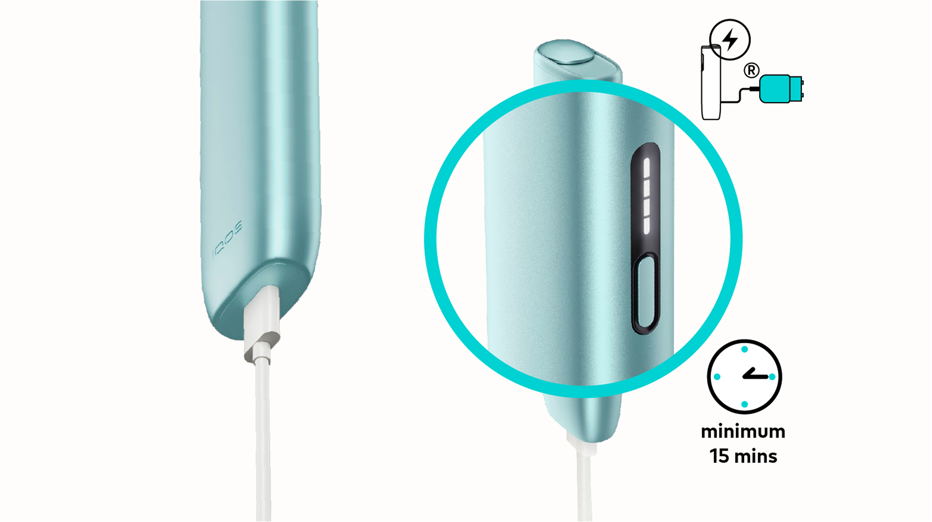 IQOS ILUMA i ONEとチャージングケーブル・パワーアダプター